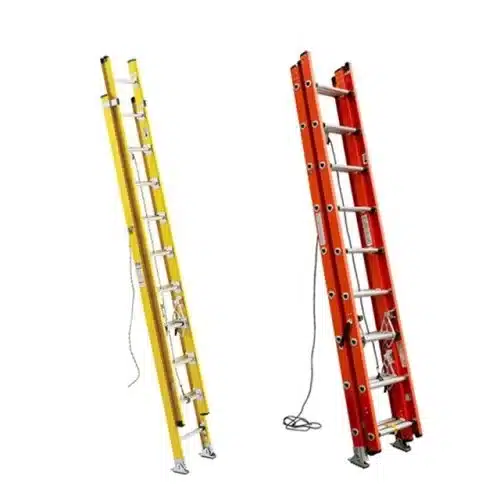 Fiberglass extension ladders